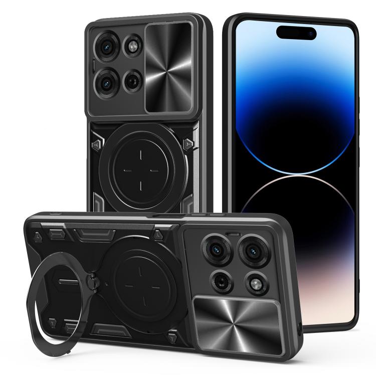 CD Texture Sliding Camshield Magnetic Holder Phone Case, For Motorola Moto G56 5G, For Motorola Moto G05, For Motorola Moto G 2025, For Motorola Moto G75 5G