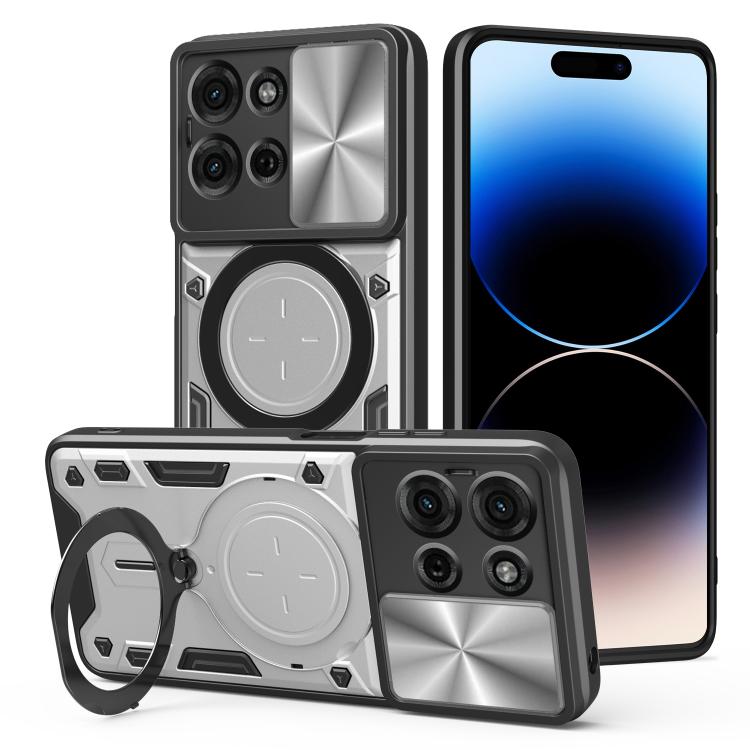 CD Texture Sliding Camshield Magnetic Holder Phone Case, For Motorola Moto G56 5G, For Motorola Moto G05, For Motorola Moto G 2025, For Motorola Moto G75 5G