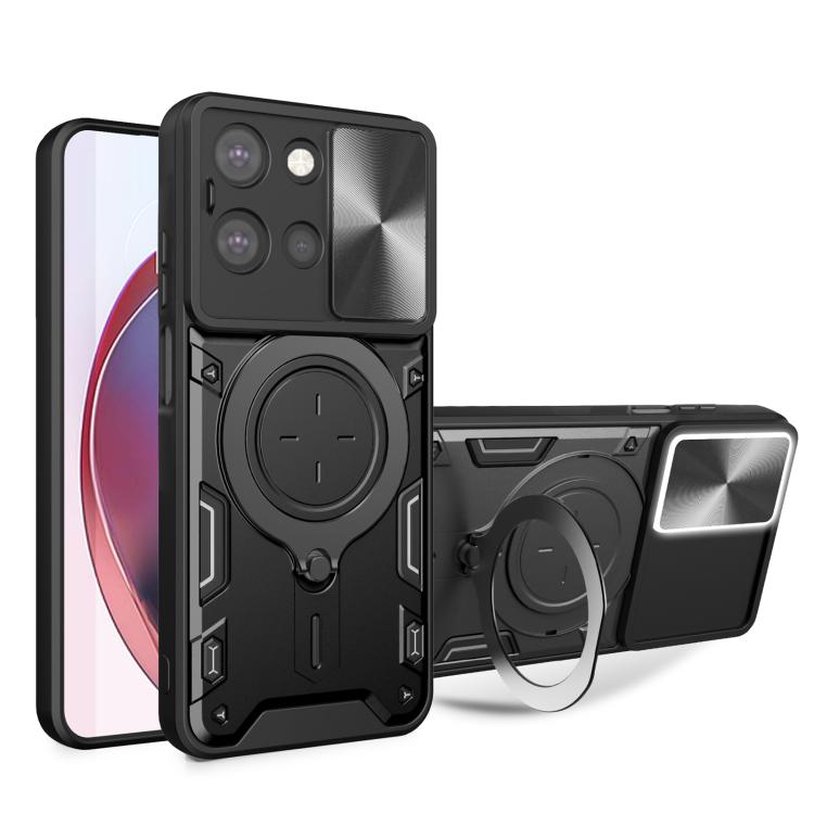 CD Texture Sliding Camshield Magnetic Holder Phone Case, For Motorola Moto G56 5G, For Motorola Moto G05, For Motorola Moto G 2025, For Motorola Moto G75 5G