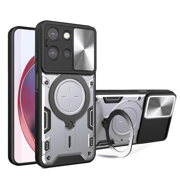 CD Texture Sliding Camshield Magnetic Holder Phone Case, For Motorola Moto G56 5G, For Motorola Moto G05, For Motorola Moto G 2025, For Motorola Moto G75 5G