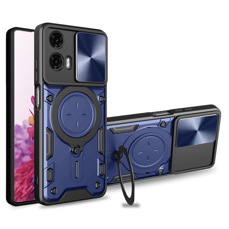 CD Texture Sliding Camshield Magnetic Holder Phone Case, For Motorola Edge 50 Pro Global, For Motorola Moto G24 Power, For Motorola Moto E22 / E22i, For Motorola Edge 30 Fusion