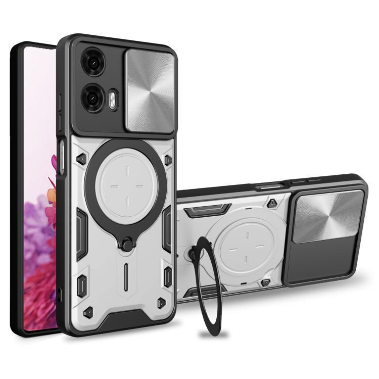 CD Texture Sliding Camshield Magnetic Holder Phone Case, For Motorola Moto E13, For Motorola Moto E22 / E22i, For Motorola Edge 30 Fusion, For Motorola Edge 30 Neo