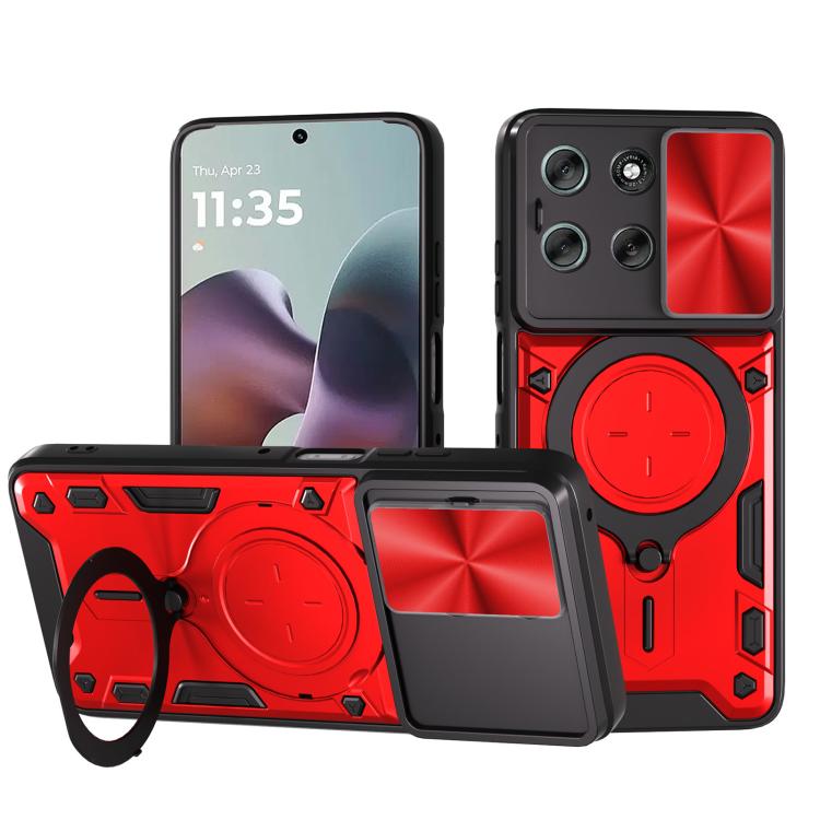 CD Texture Sliding Camshield Magnetic Holder Phone Case, For Motorola Moto G67 Power 5G, For Motorola Edge 70 5G, For Motorola Moto G56 5G, For Motorola Moto G05