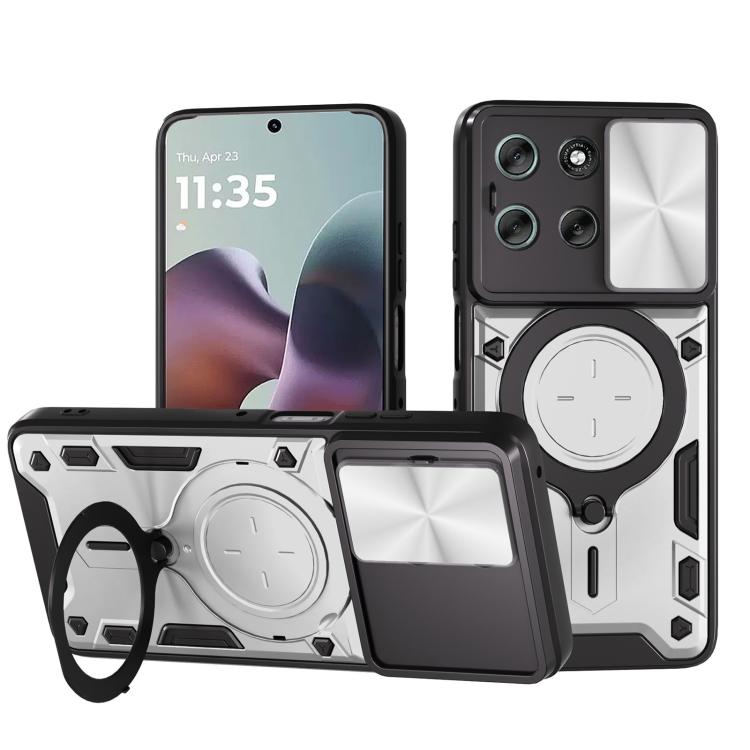 CD Texture Sliding Camshield Magnetic Holder Phone Case, For Motorola Moto G67 Power 5G, For Motorola Edge 70 5G, For Motorola Moto G56 5G, For Motorola Moto G05