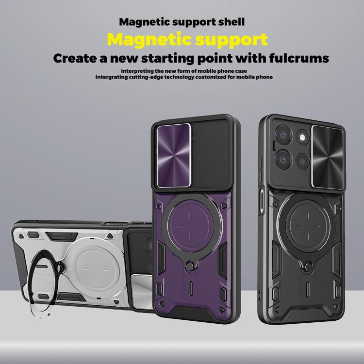 CD Texture Sliding Camshield Magnetic Holder Phone Case, For Motorola Moto G67 Power 5G, For Motorola Edge 70 5G, For Motorola Moto G56 5G, For Motorola Moto G05