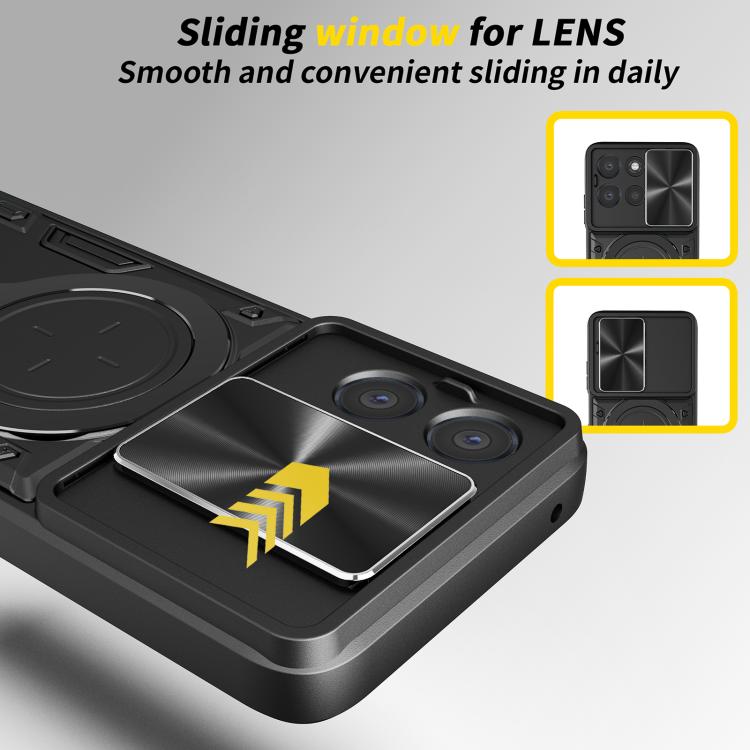 CD Texture Sliding Camshield Magnetic Holder Phone Case, For Motorola Moto G67 Power 5G, For Motorola Edge 70 5G, For Motorola Moto G56 5G, For Motorola Moto G05