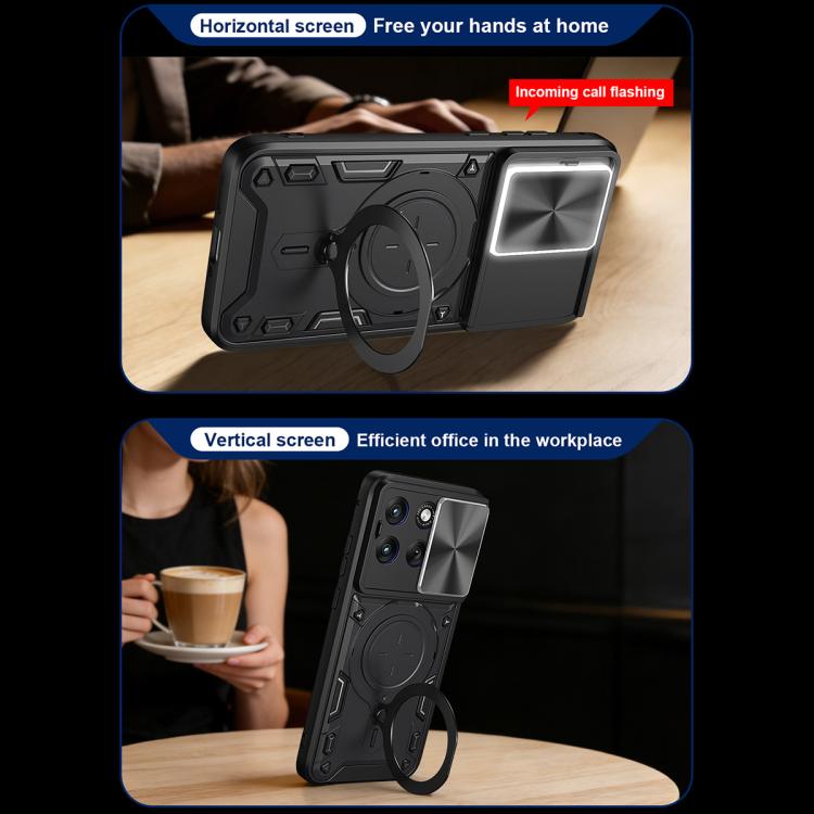 CD Texture Sliding Camshield Magnetic Holder Phone Case, For Motorola Moto G67 Power 5G, For Motorola Edge 70 5G, For Motorola Moto G56 5G, For Motorola Moto G05