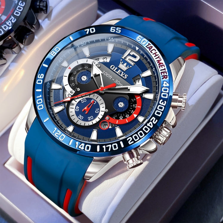 OLEVS 9936 Men Multifunctional Sports Waterproof Quartz Watch