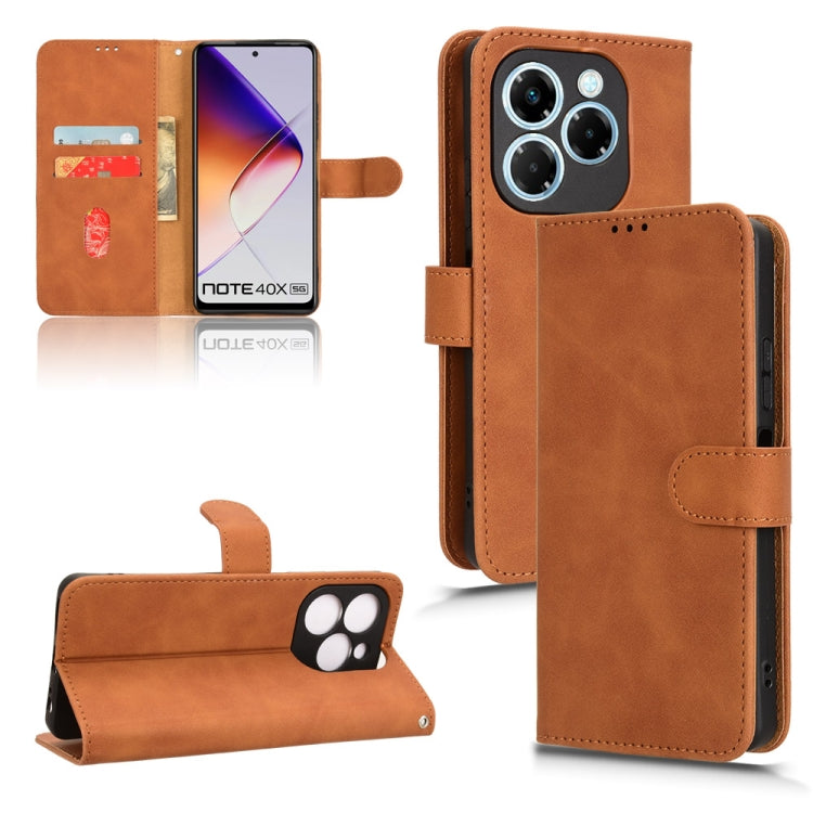 Skin Feel Magnetic Flip Leather Phone Case, For Infinix Hot 50 5G, For Infinix Zero 40 4G, For Infinix Zero 40 5G, For Infinix Note 40X 5G
