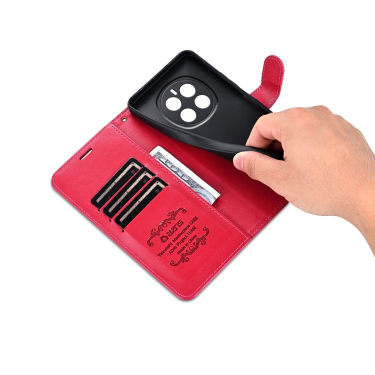 For Honor Magic7 AZNS Sheepskin Texture Flip Leather Phone Case(Red)