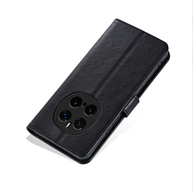 For Honor Magic7 Pro AZNS Sheepskin Texture Flip Leather Phone Case(Black)