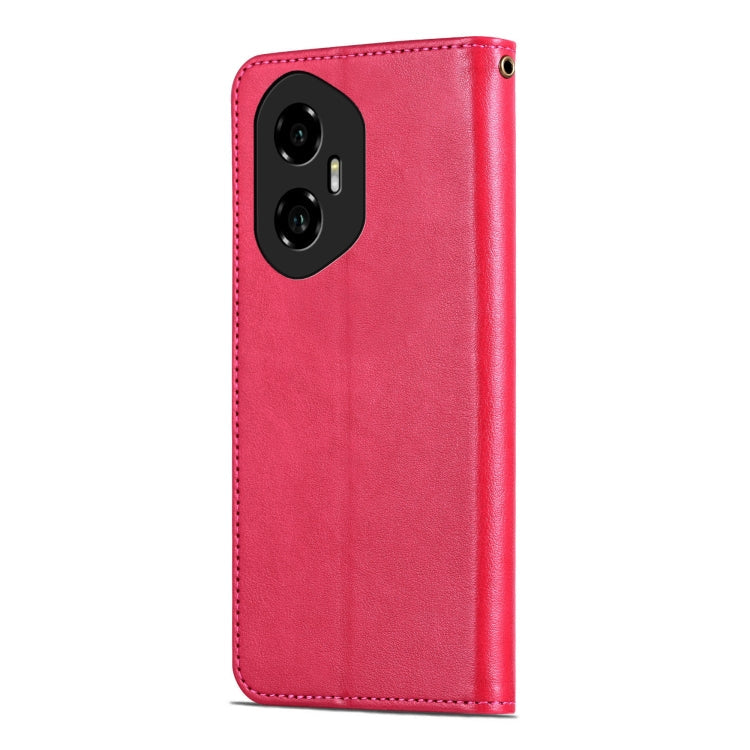 For Honor 300 AZNS Sheepskin Texture Flip Leather Phone Case(Red)