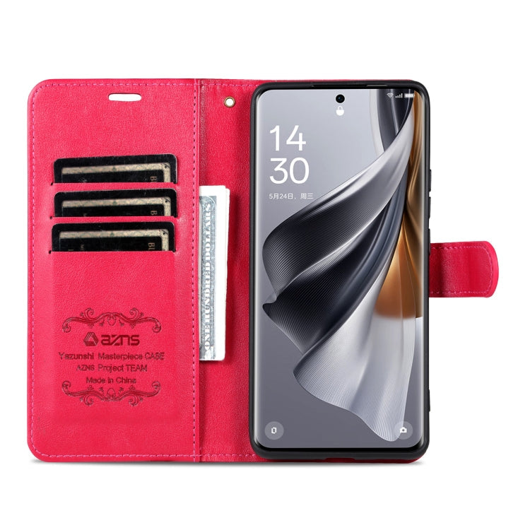 For Honor 300 AZNS Sheepskin Texture Flip Leather Phone Case(Red)