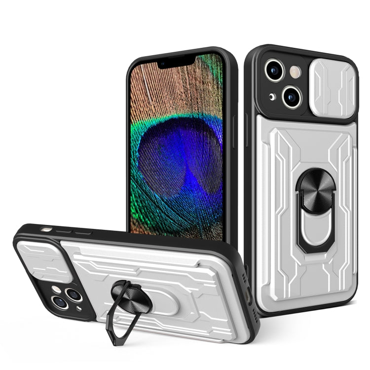 Sliding Camshield TPU+PC Phone Case with Card Slot, For iPhone 15 Pro Max, For iPhone 15 Pro, For iPhone 15 Plus