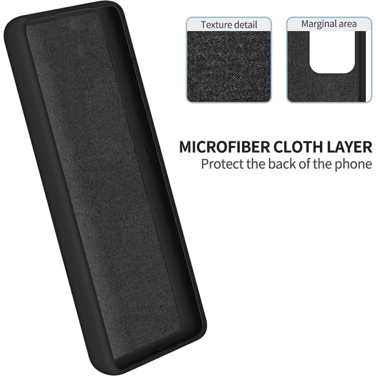 For Motorola Edge 40 Neo Pure Color Liquid Silicone Shockproof Phone Case(Black)
