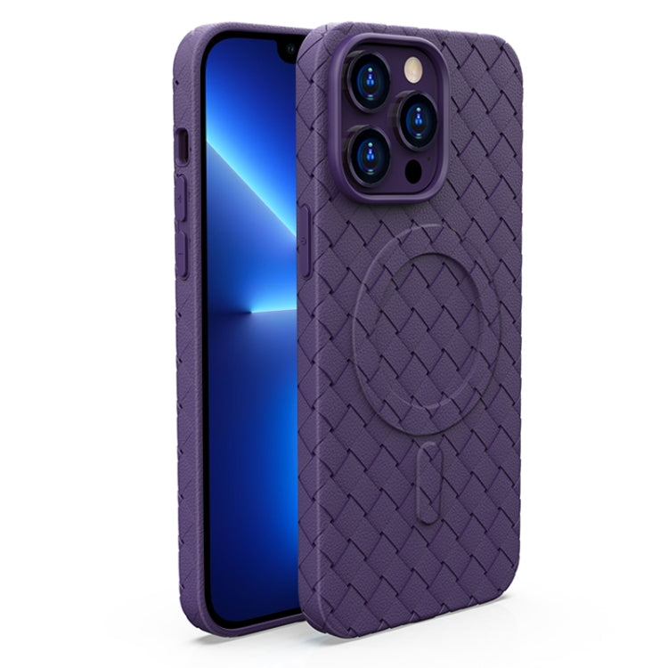 Woven Pattern MagSafe Magnetic Cooling Phone Case, For iPhone 13 Pro, For iPhone 13