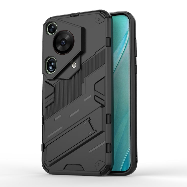 Punk Armor 2 in 1 PC + TPU Phone Case with Holder, For Huawei Mate 70 Pro / 70 Pro+, For Huawei Pura 70 Pro / 70 Pro+, For Huawei Pura 70 Ultra