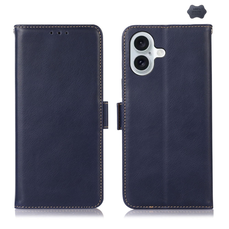 Crazy Horse Top Layer Cowhide Leather Phone Case, For iPhone 16 Plus, For iPhone 16, For iPhone 15 Pro Max, For iPhone 15 Pro, For iPhone 15 Plus, For iPhone 15