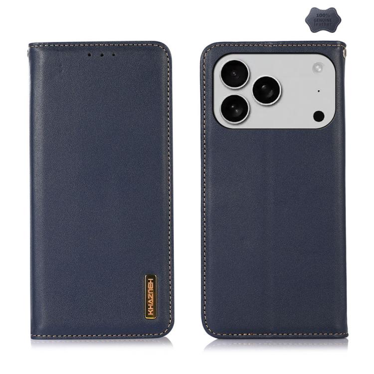 KHAZNEH Nappa Top Layer Cowhide Leather Phone Case, For iPhone 17 Pro Max, For iPhone 16e / 17e, For iPhone 17 Pro, For iPhone 17, For iPhone Air, For iPhone 16e, For iPhone 16 Pro Max