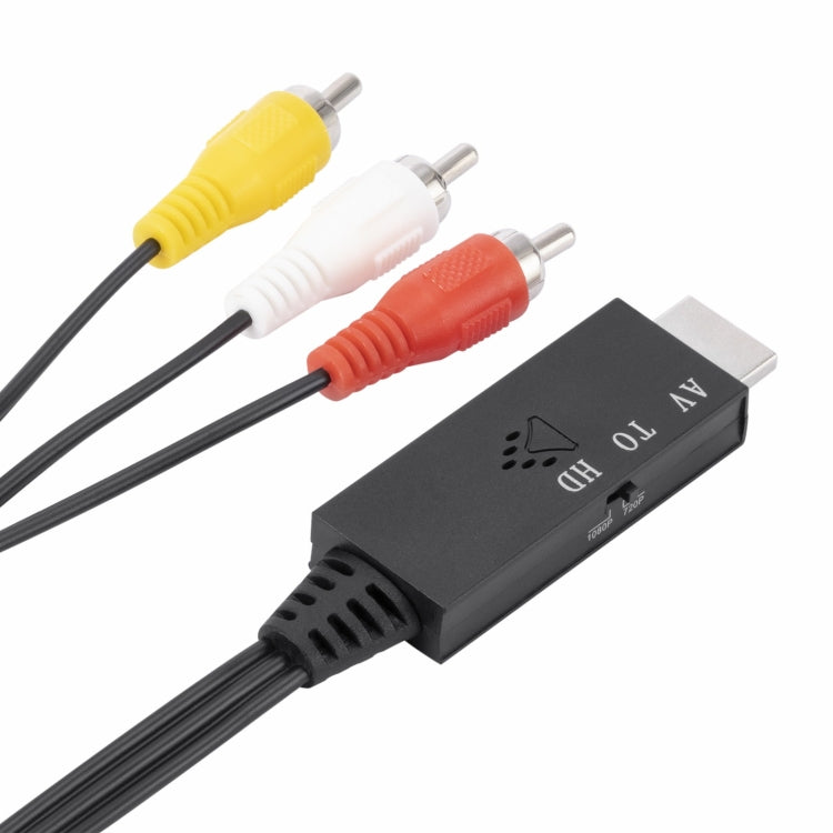 AV to HDMI 1080P HD Converter, Length: 1m, AV to HDMI