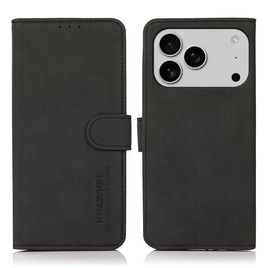 KHAZNEH Matte Texture Leather Phone Case, For iPhone 16e / 17e, For iPhone 17 Pro Max, For iPhone 17 Pro, For iPhone 17, For iPhone Air, For iPhone 16 Pro Max