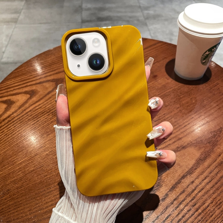 Solid Color Wave Texture TPU Phone Case, For iPhone 15 Plus, For iPhone 15, For iPhone 14 Plus