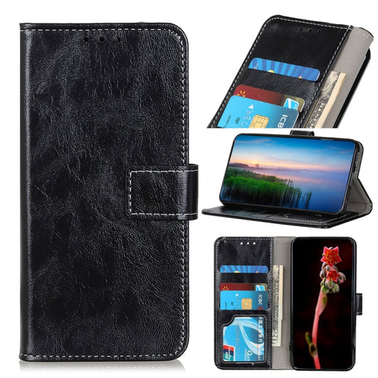 Retro Crazy Horse Texture Horizontal Flip Leather Phone Case, For iPhone 15