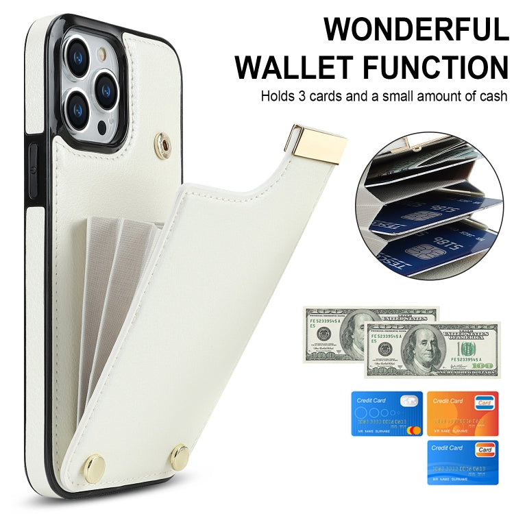 Metal Buckle Card Slots Phone Case, For iPhone 14 Pro, For iPhone 14 Pro Max, For iPhone SE 2022 / 2020 / 8 / 7, For iPhone 13 Pro Max