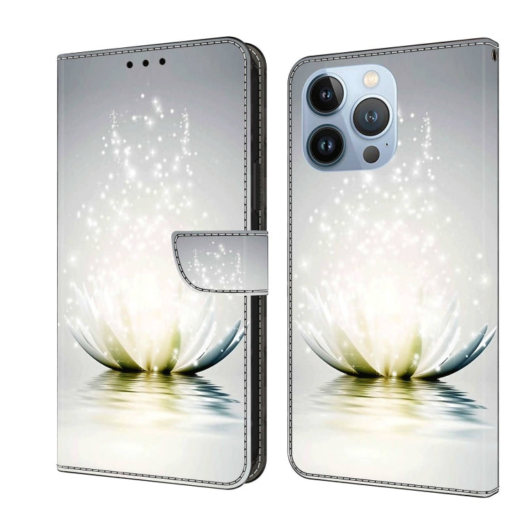 Crystal 3D Shockproof Protective Leather Phone Case, For iPhone 14 Pro Max