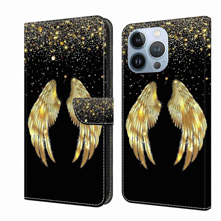 Crystal 3D Shockproof Protective Leather Phone Case, For iPhone 14 Pro Max