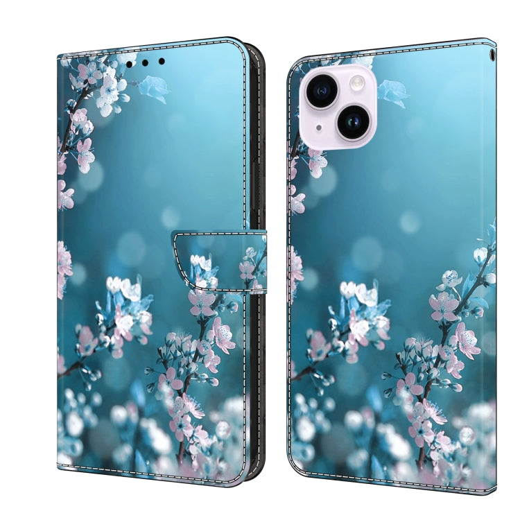 Crystal 3D Shockproof Protective Leather Phone Case, For iPhone 15 Plus