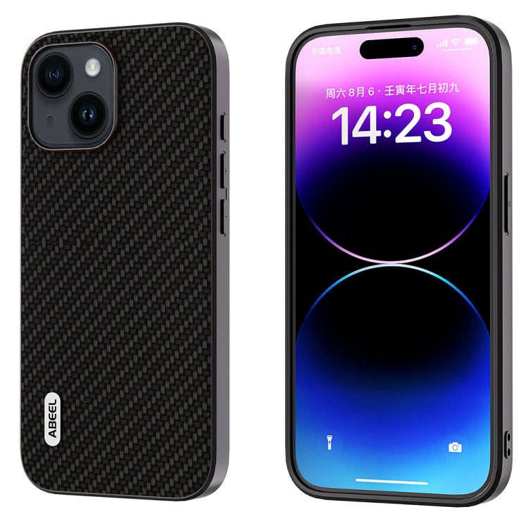 ABEEL Carbon Fiber Texture Protective Phone Case, For iPhone 14 Pro, For iPhone 15 Plus, For iPhone 14 Pro Max
