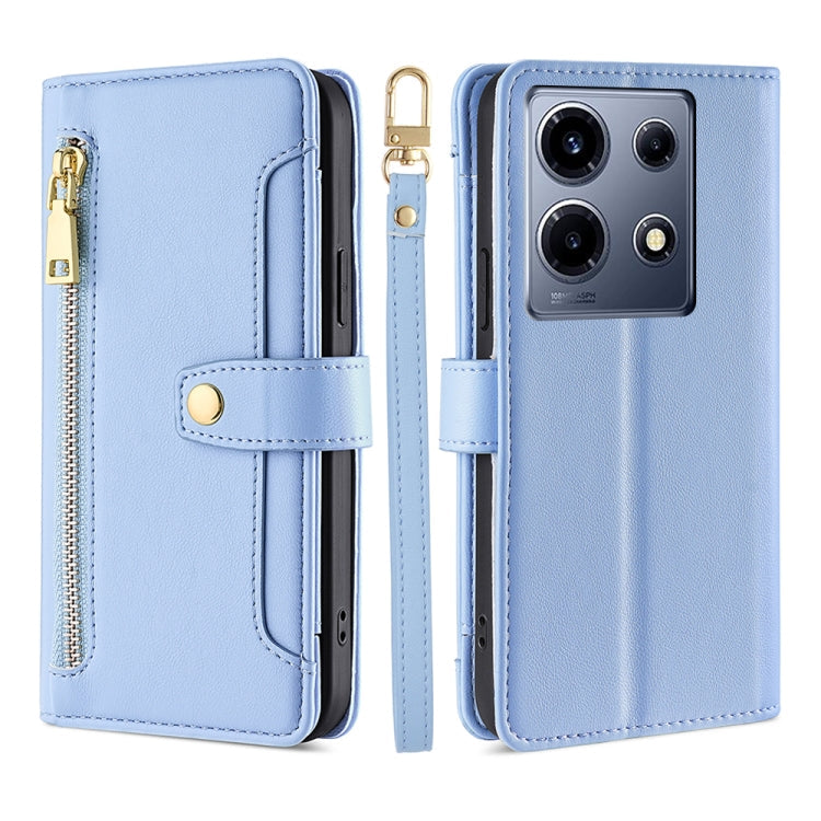 Sheep Texture Cross-body Zipper Wallet Leather Phone Case, For Infinix GT 10 Pro 5G, For Infinix Smart 7 HD, For Infinix Note 30 VIP 5G, For Infinix Hot 30i 4G