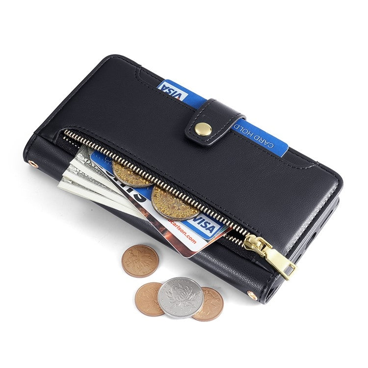 Sheep Texture Cross-body Zipper Wallet Leather Phone Case, For Tecno Camon 30, For Tecno Pova 5 Pro, For Tecno Pova Neo 3, For Tecno Camon 20 Premier 5G
