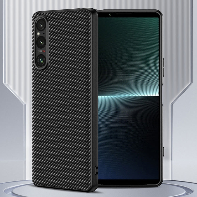 Ultra-thin Carbon Fiber Texture Printing Phone Case, For Sony Xperia 1 V