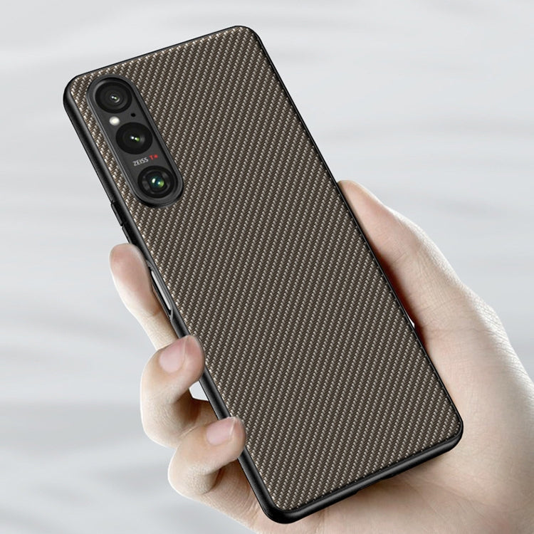Ultra-thin Carbon Fiber Texture Printing Phone Case, For Sony Xperia 1 V