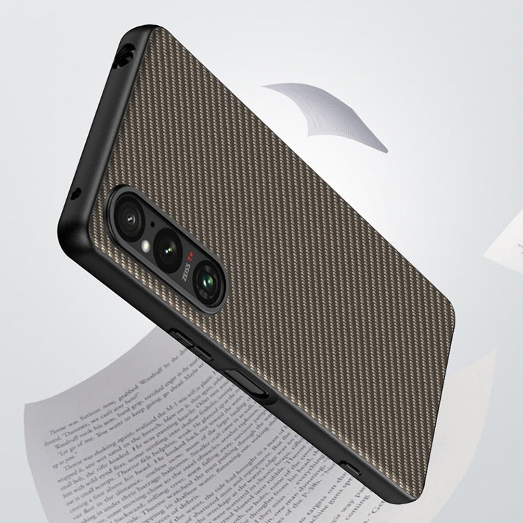 Ultra-thin Carbon Fiber Texture Printing Phone Case, For Sony Xperia 1 V