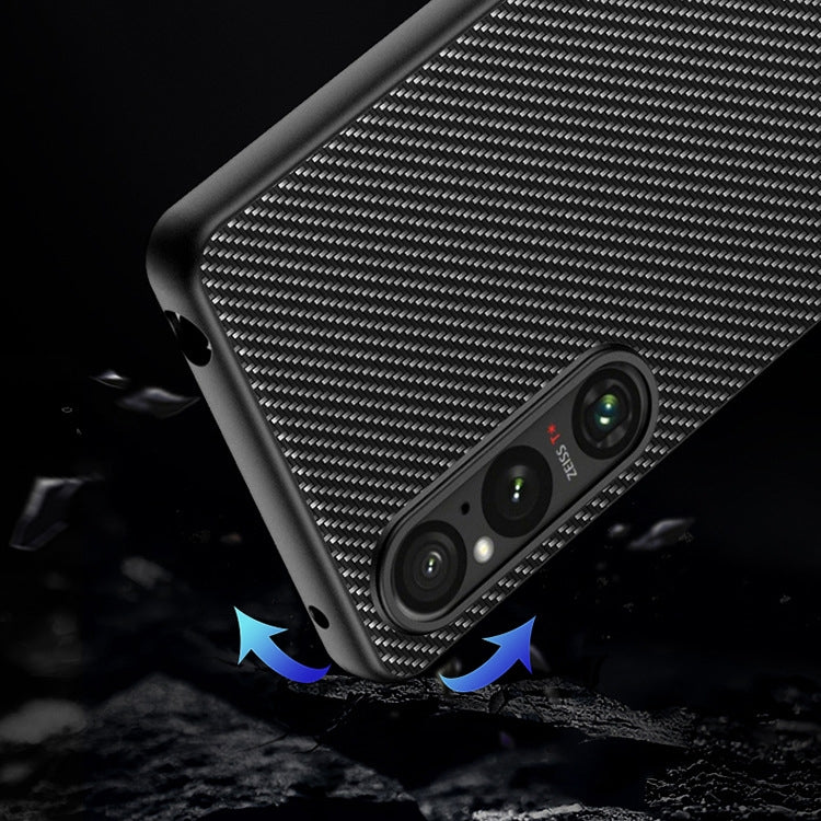 Ultra-thin Carbon Fiber Texture Printing Phone Case, For Sony Xperia 1 V