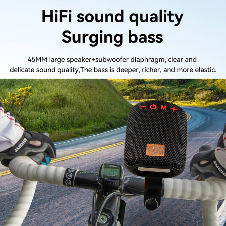 T&G TG-392 Outdoor Bicycle TWS Wireless Bluetooth IPX5 Waterproof Speaker(Purple)