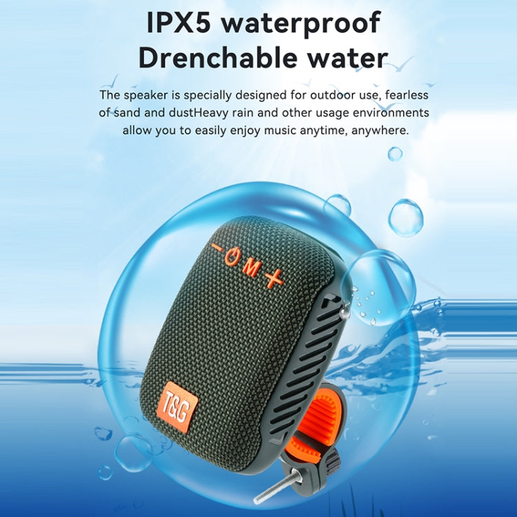 T&G TG-392 Outdoor Bicycle TWS Wireless Bluetooth IPX5 Waterproof Speaker(Purple)