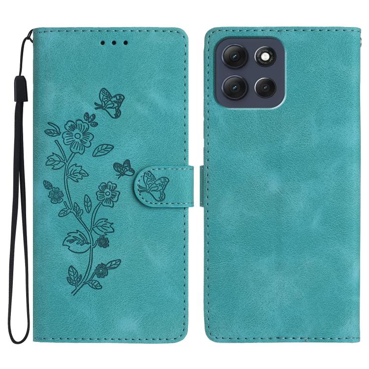 Flower Butterfly Embossing Pattern Leather Phone Case, For Motorola Moto G56 5G, For Motorola Moto E15, For Motorola Moto G05, For Motorola Moto G15