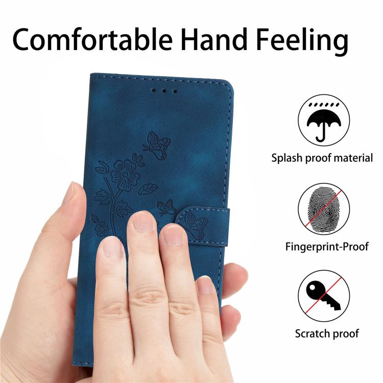 Flower Butterfly Embossing Pattern Leather Phone Case, For Motorola Moto G57 5G, For Motorola Moto G67 Power 5G, For Motorola Moto G86 Power, For Motorola Moto G86 5G