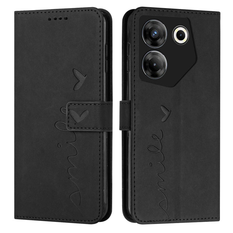 Skin Feel Heart Pattern Leather Phone Case, For Tecno Pova Neo 3, For Tecno Camon 20 Premier, For Tecno Pova 5 4G, For Tecno Camon 20 Pro 5G