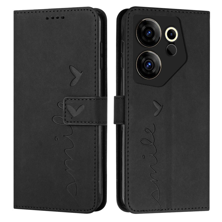 Skin Feel Heart Pattern Leather Phone Case, For Tecno Pova Neo 3, For Tecno Camon 20 Premier, For Tecno Pova 5 4G, For Tecno Camon 20 Pro 5G