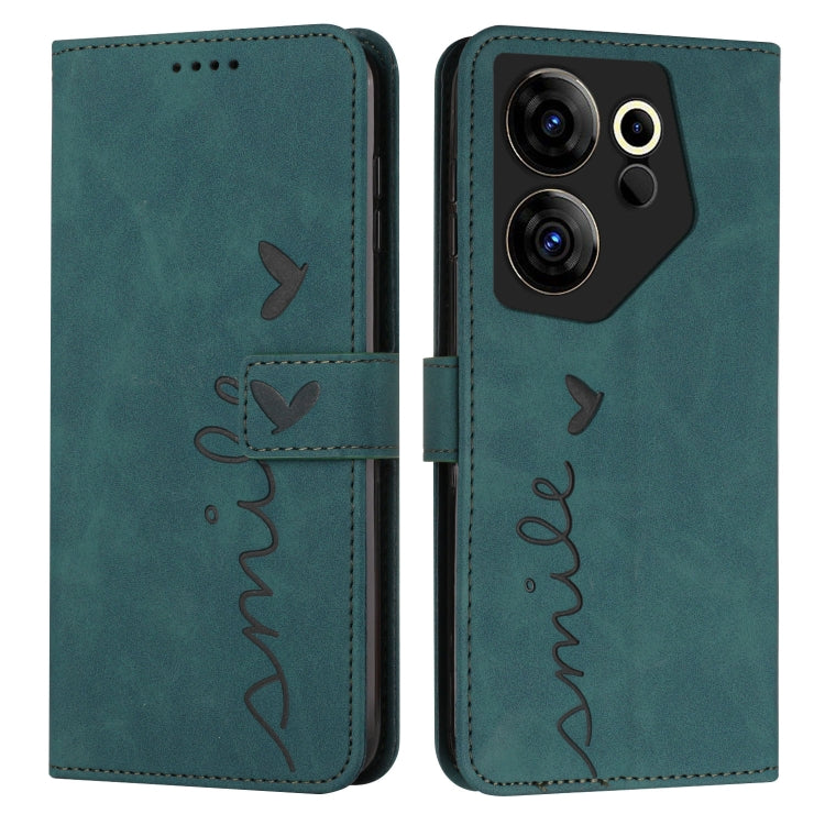 Skin Feel Heart Pattern Leather Phone Case, For Tecno Pova Neo 3, For Tecno Camon 20 Premier, For Tecno Pova 5 4G, For Tecno Camon 20 Pro 5G
