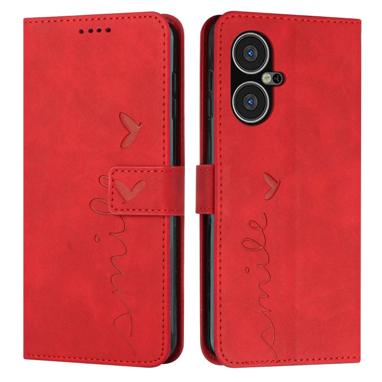 Skin Feel Heart Pattern Leather Phone Case, For Tecno Pova Neo 3, For Tecno Camon 20 Premier, For Tecno Pova 5 4G, For Tecno Camon 20 Pro 5G