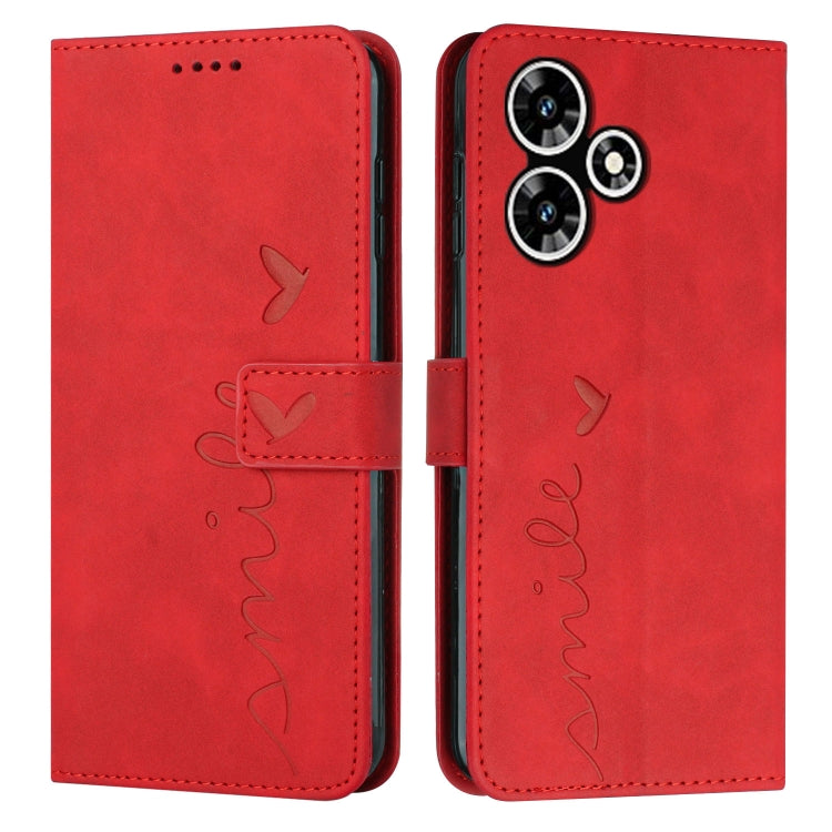 Skin Feel Heart Pattern Leather Phone Case, For Infinix Hot 30, For Infinix Note 30 VIP