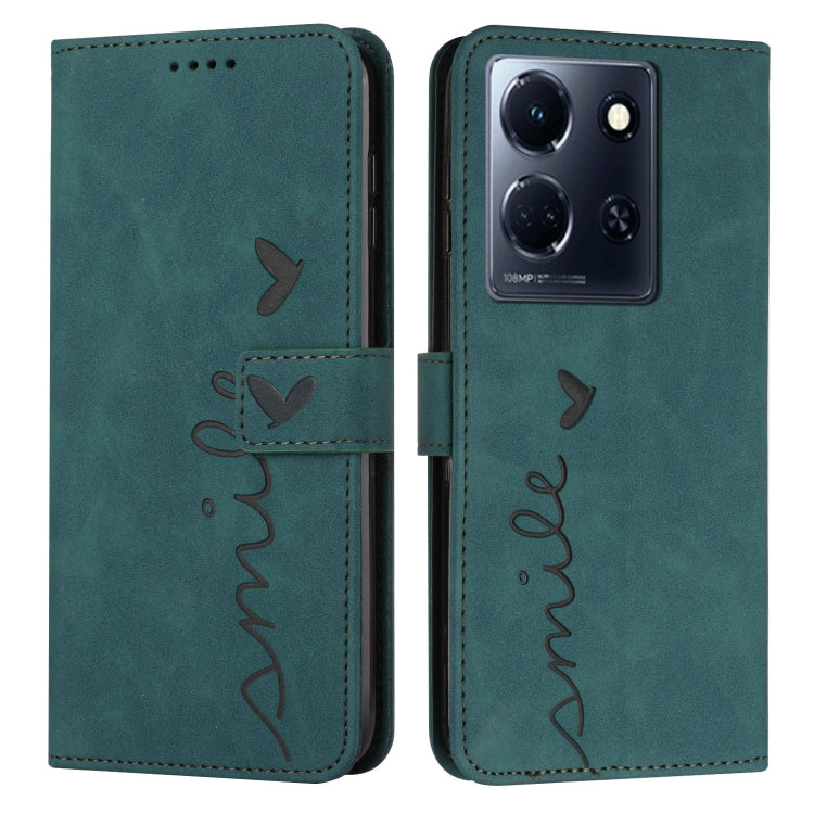 Skin Feel Heart Pattern Leather Phone Case, For Infinix Hot 30 Play NFC, For Infinix Note 30/Note 30 5G, For Infinix Note 30i, For Infinix Note 30 Pro