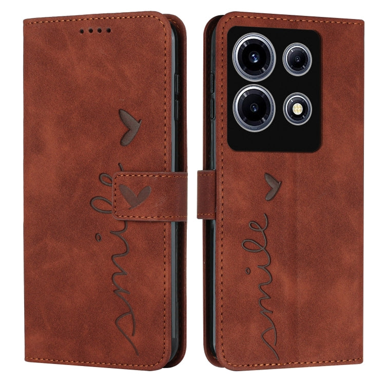 Skin Feel Heart Pattern Leather Phone Case, For Infinix Hot 30, For Infinix Note 30 VIP