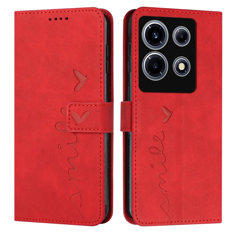 Skin Feel Heart Pattern Leather Phone Case, For Infinix Hot 30, For Infinix Note 30 VIP